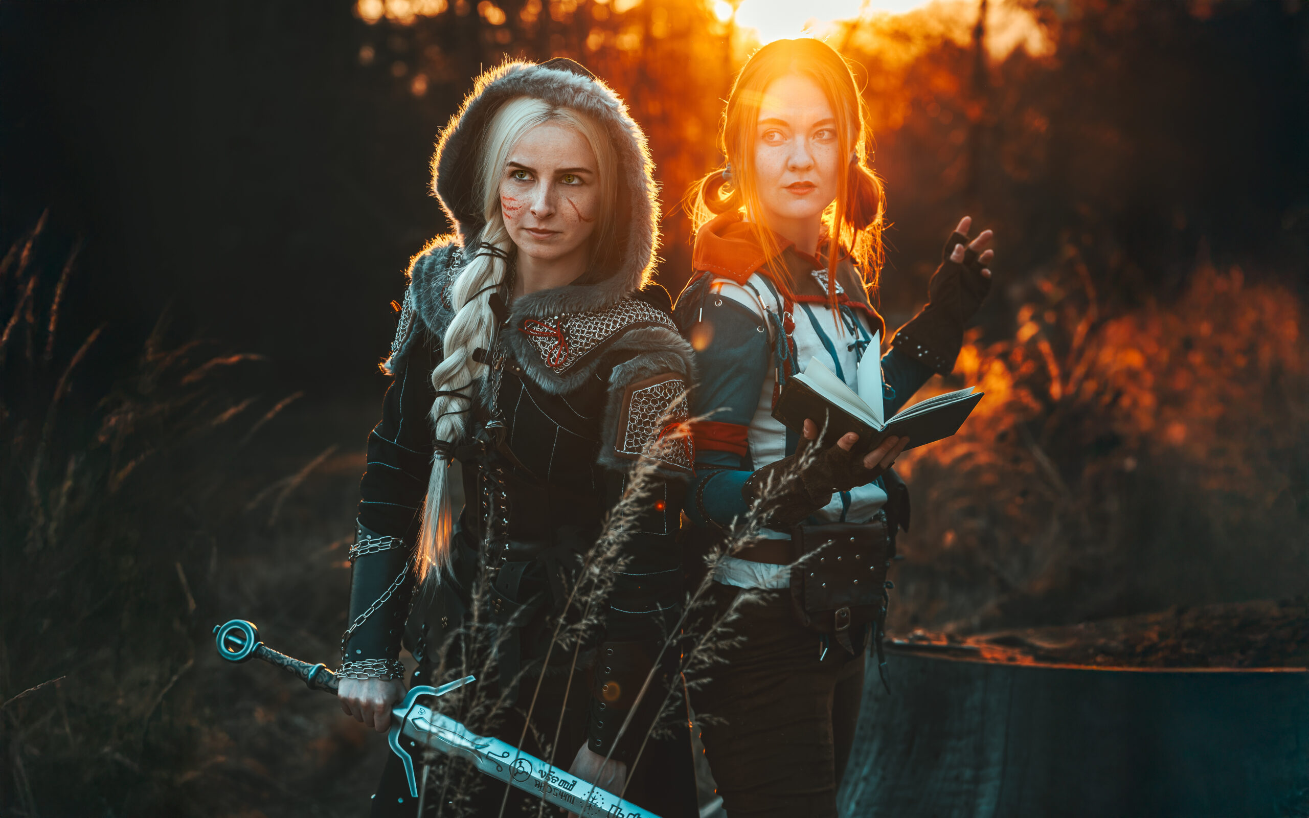 Ciri & Triss Merigold The Witcher Zaklínač Wiedzmin Katia Fae photography